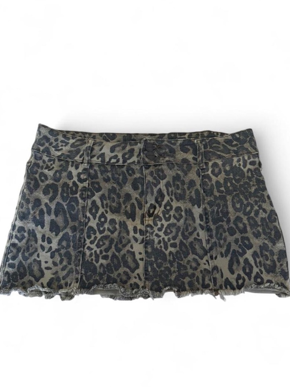 Dakota Blue 2000s Leopard Print Mini Skirt